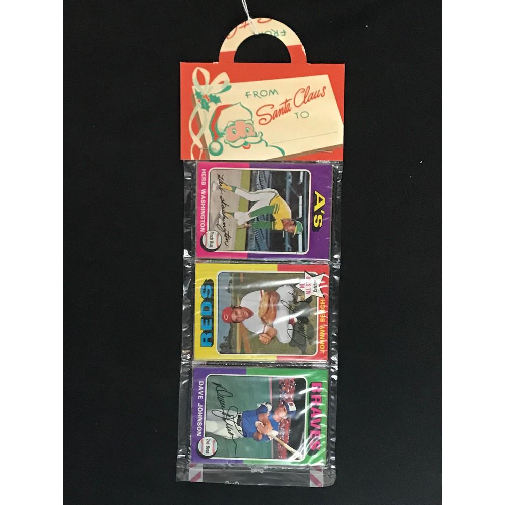 1975 Topps Christmas Rack Pack Bench On Top (1 of 2)