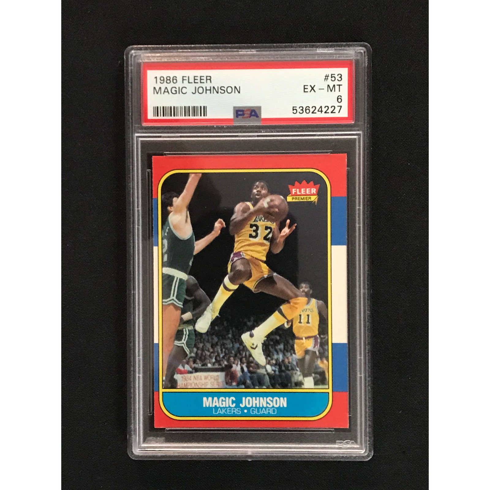 1986 Fleer Magic Johnson Psa 6 (1 of 2)
