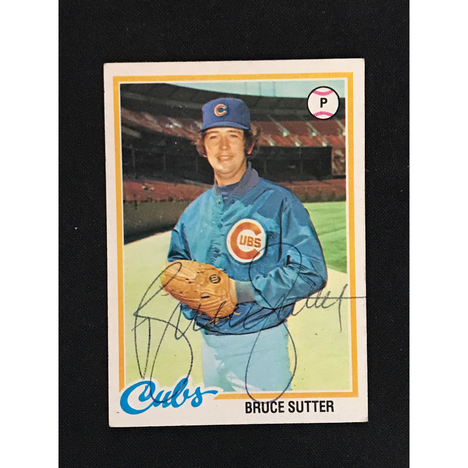 Bruce Sutter Signed 1978 Topps Card (1 of 2)
