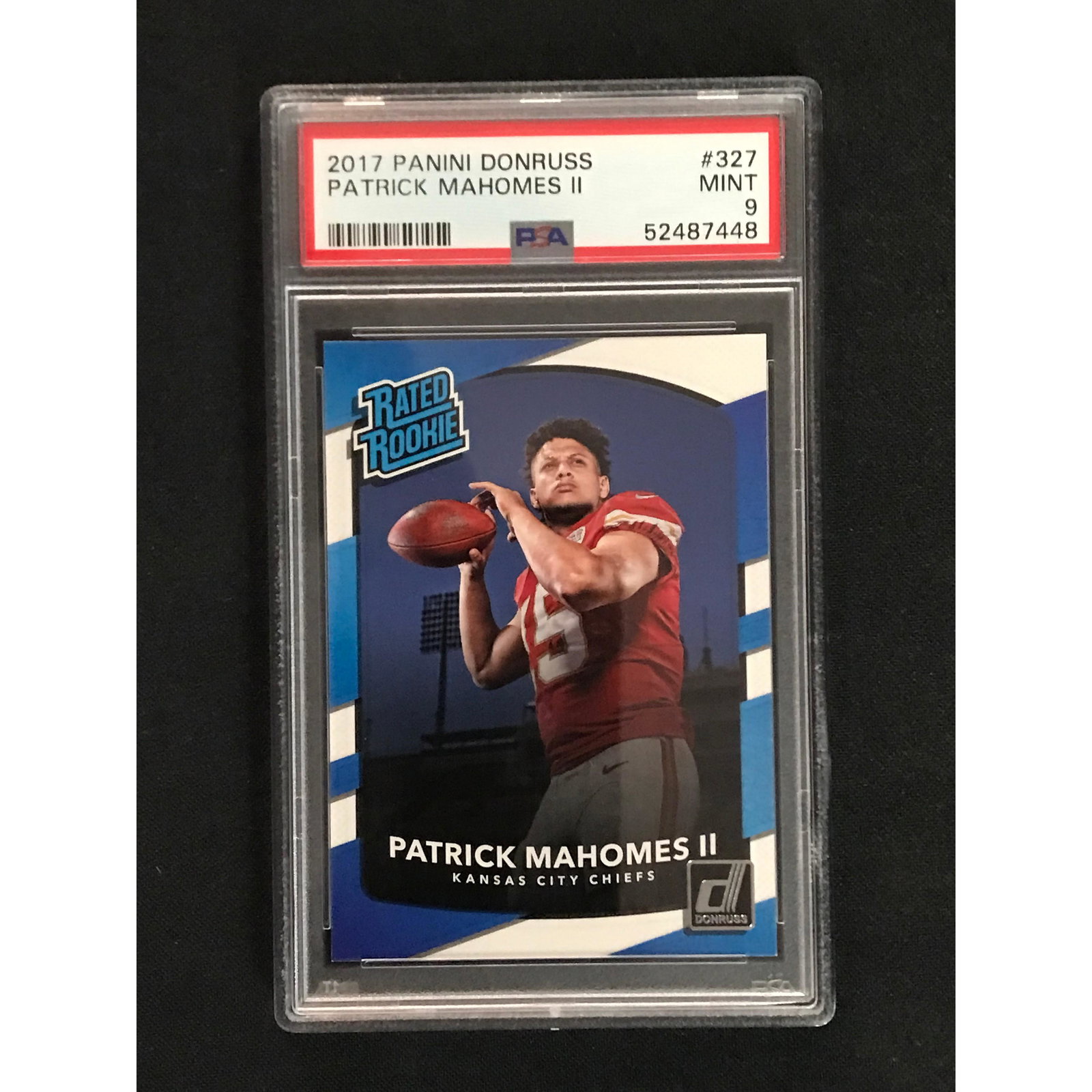 2017 Donruss Patrick Mahomes Rookie Psa 9 (1 of 2)