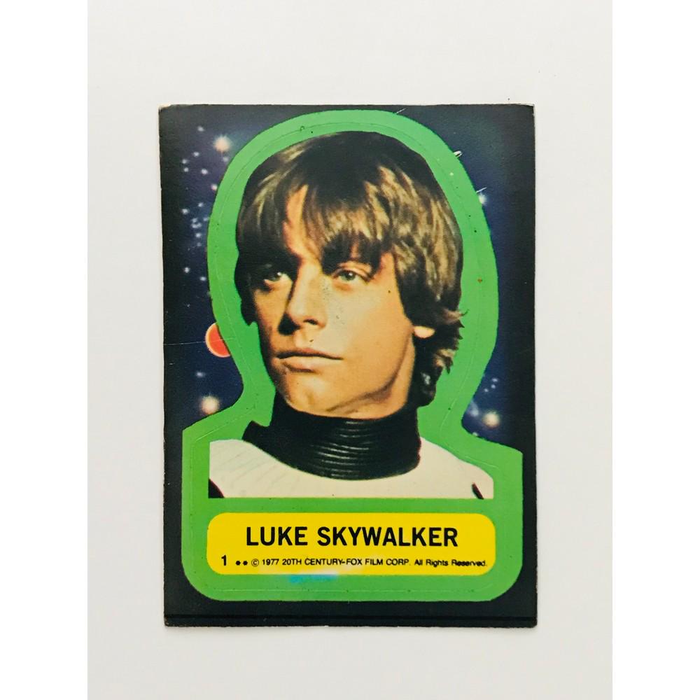 1977 Topps Star Wars Luke Skywalker Sticker (1 of 2)