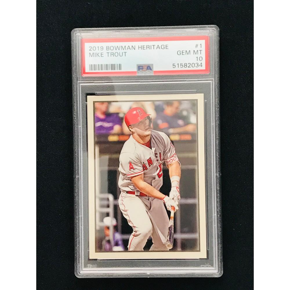 2019 Bowman Heritage Mike Trout Psa 10 (1 of 2)