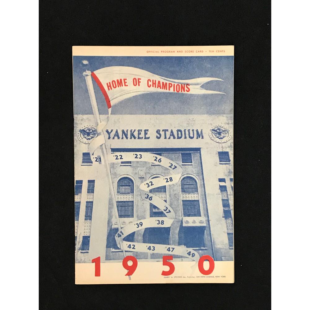 1950 Ny Yankees Program/scorecard (1 of 2)