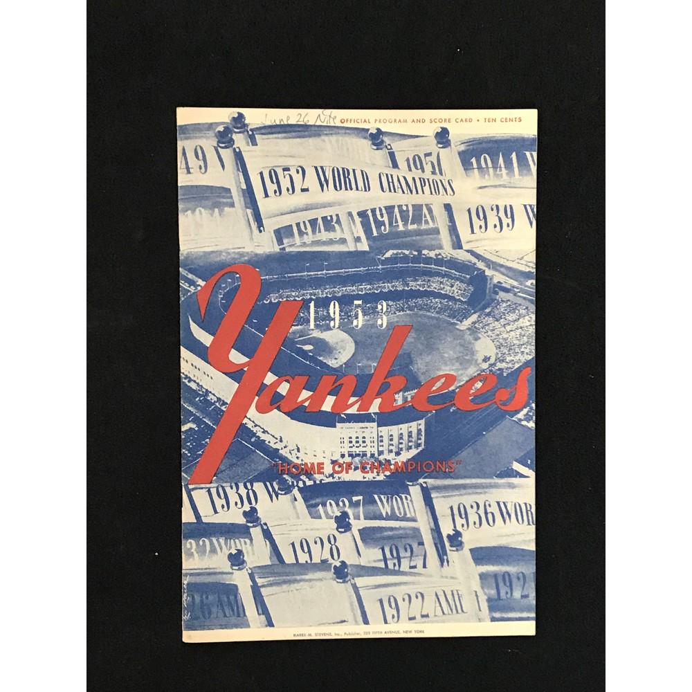 1953 Ny Yankees Program/scorecard (1 of 2)