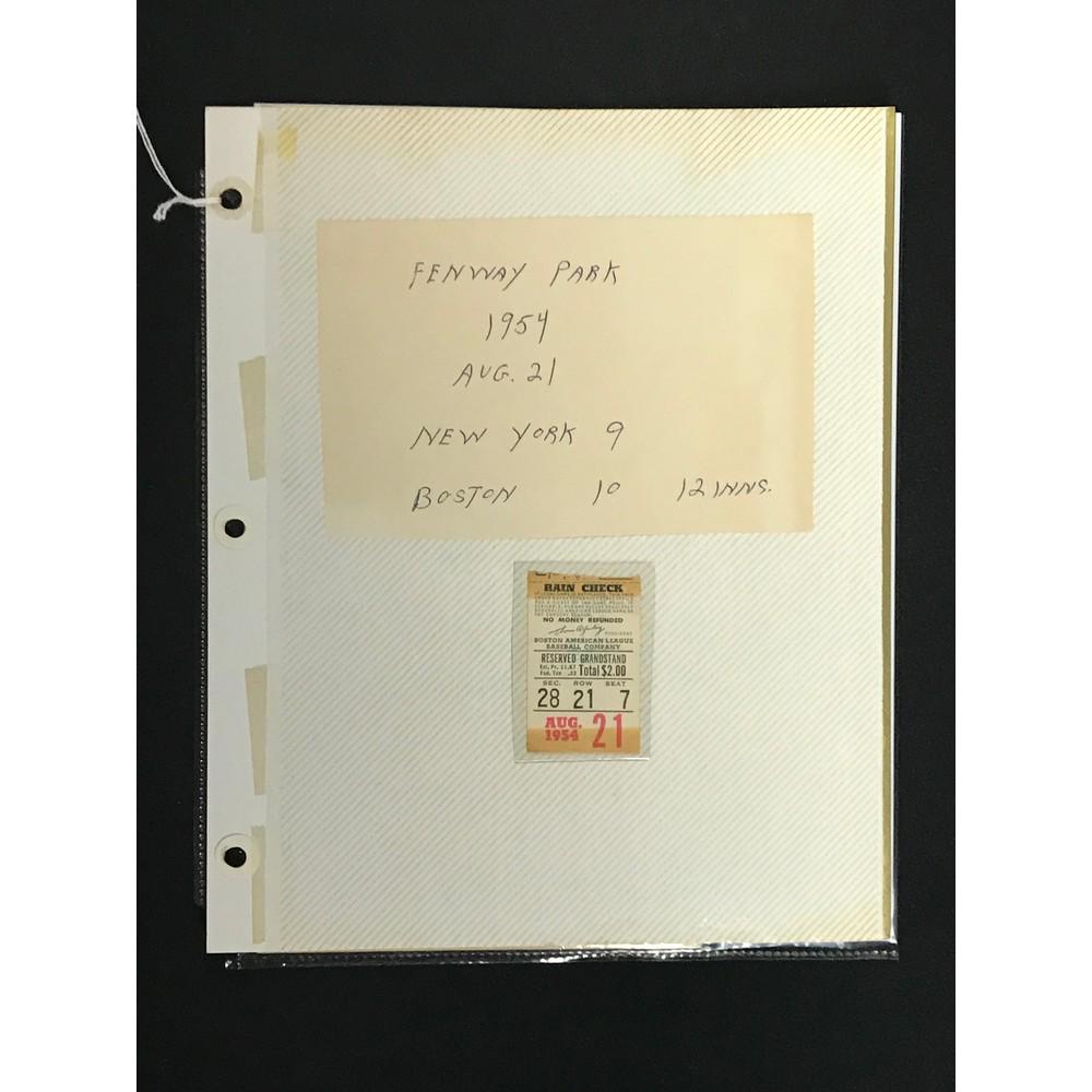 1954 Yankees/red Sox Program With Stub (1 of 4)