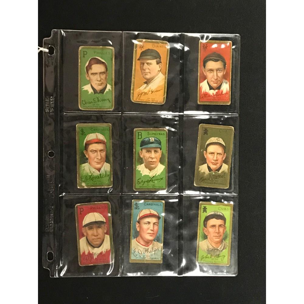 9 1911 T205 Cards With John Mcgraw (1 of 2)