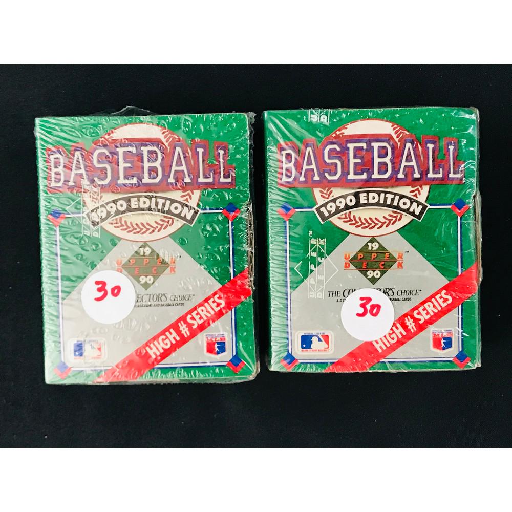 Two 1990 Ud Baseball Sealed High # Sets (1 of 2)