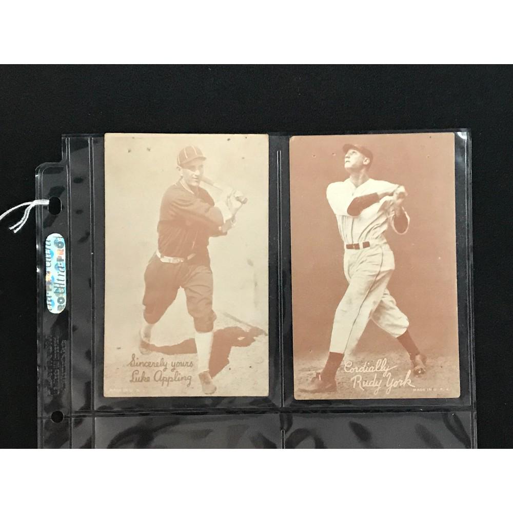 Pair Of 1940 Baseball Exhibit Cards (1 of 2)