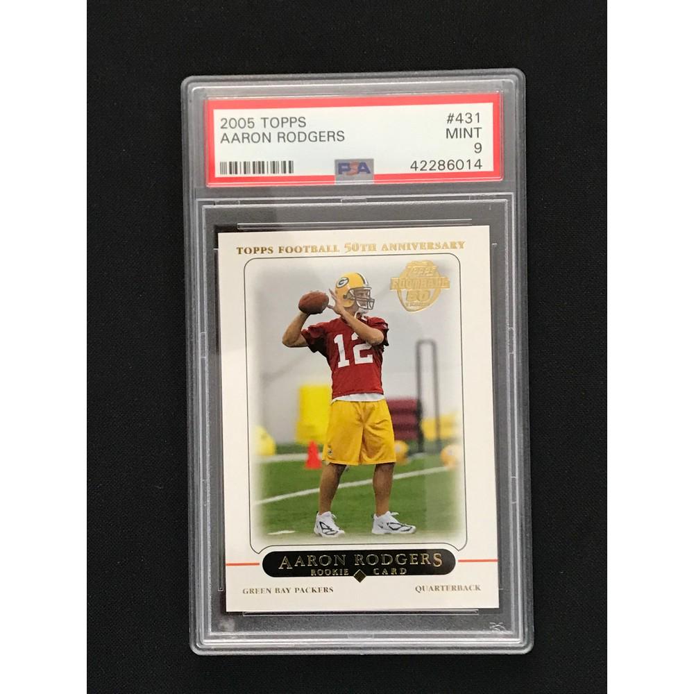 2005 Topps Aaron Rodgers Rookie Psa 9 (1 of 2)
