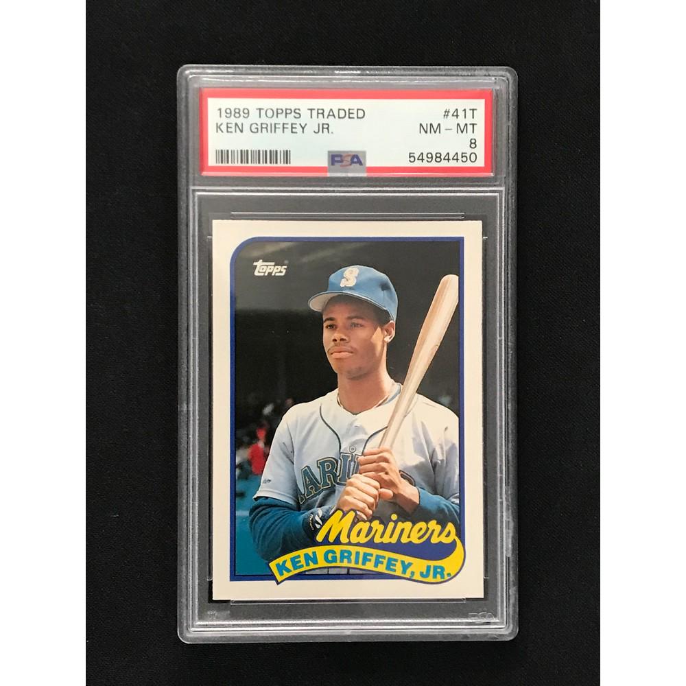 1989 Topps Traded Ken Griffey Jr. Rookie Psa 8 (1 of 2)