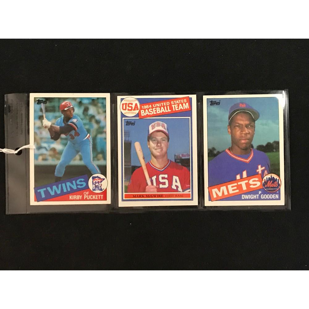 Three 1985 Topps Baseball Rookies (1 of 2)