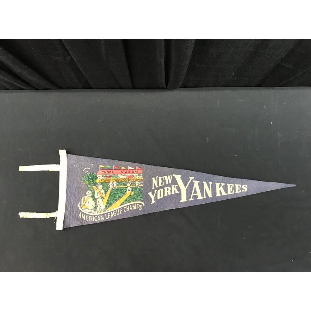 1930's-40's Ny Yankees Al Champs Pennant: 1930's-40's Ny Yankees Al Champs Pennant