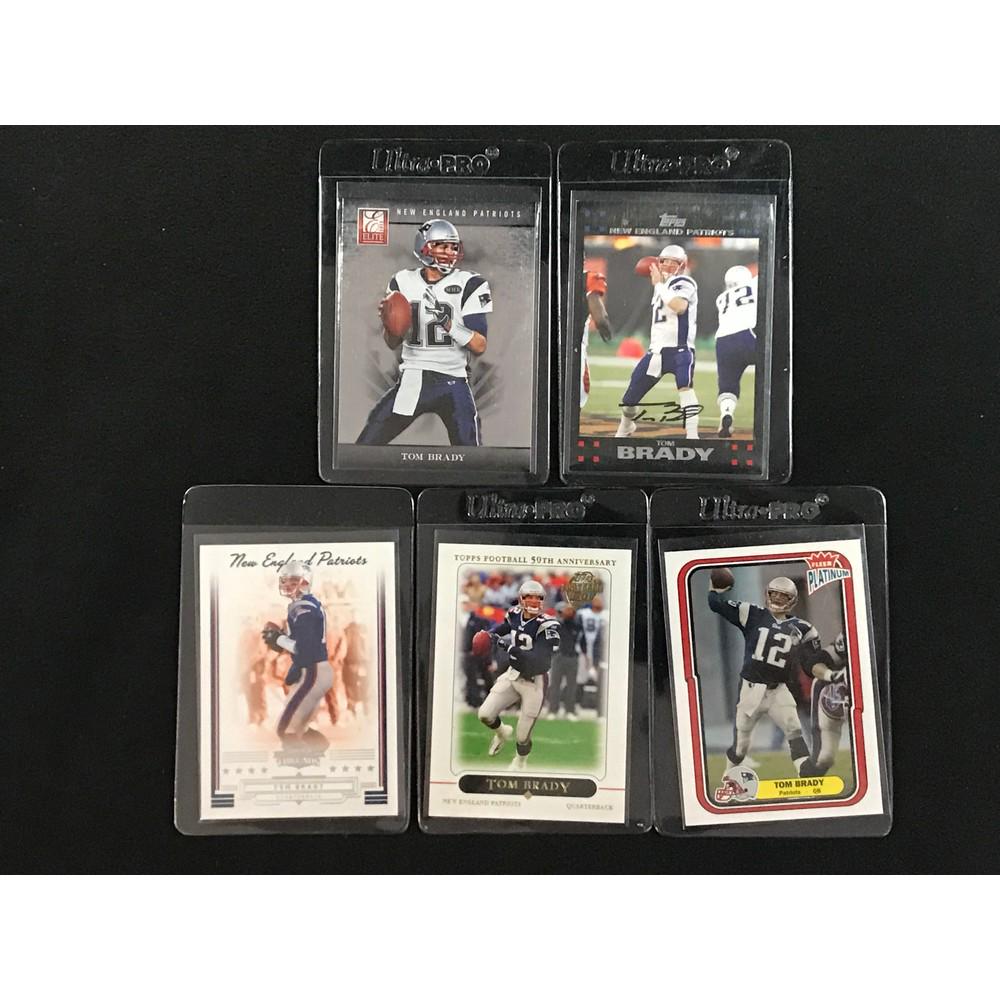 5 Vintage Tom Brady Cards (1 of 2)