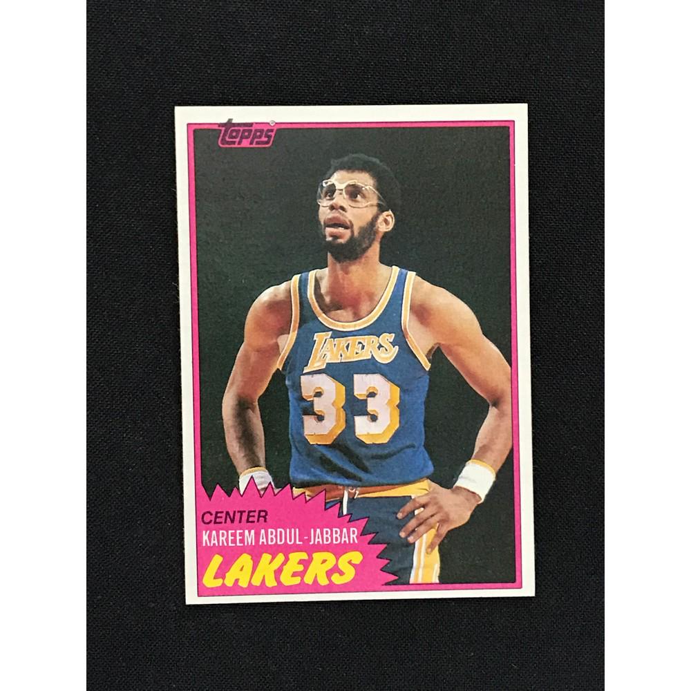 1981 Topps Kareem Abdul Jabbar Card (1 of 2)
