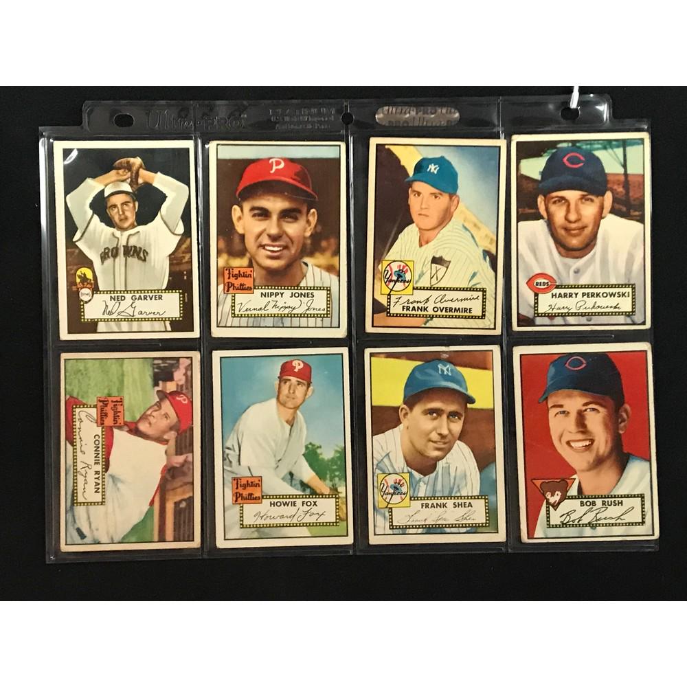 8 1952 Topps Baseball Cards (1 of 2)