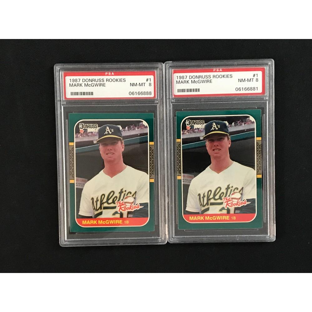 Two 1987 Donruss Mark Mcgwire Graded Rookies (1 of 2)