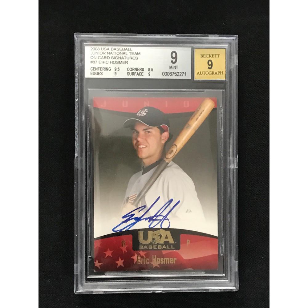 2008 Us Baseball Eric Hosmer Auto Bgs 9 (1 of 2)