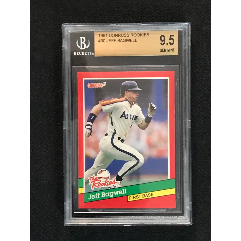 1991 Donruss Rookie Jeff Bagwell Bgs 9.5 (1 of 2)