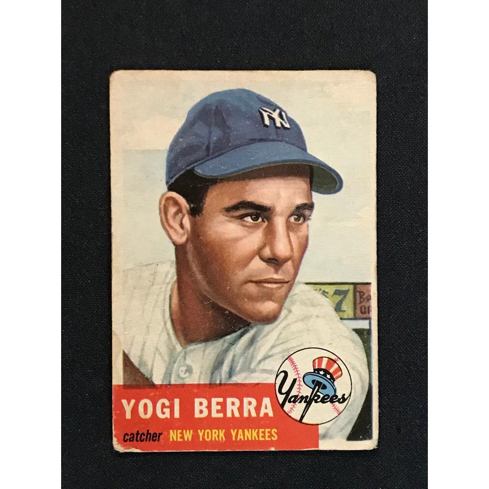 Low Grade 1953 Topps Yogi Berra: Low Grade 1953 Topps Yogi Berra