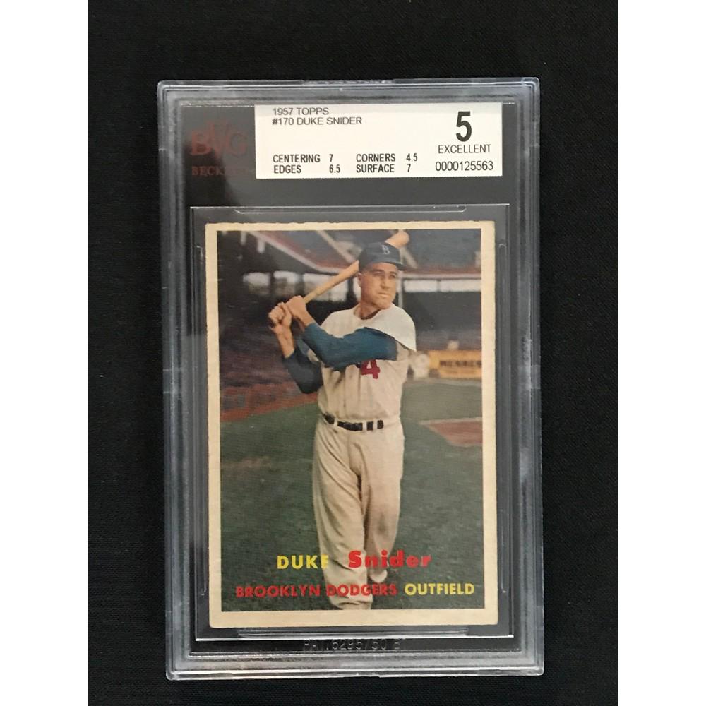 1957 Topps Duke Snider Bgs 5 (1 of 2)