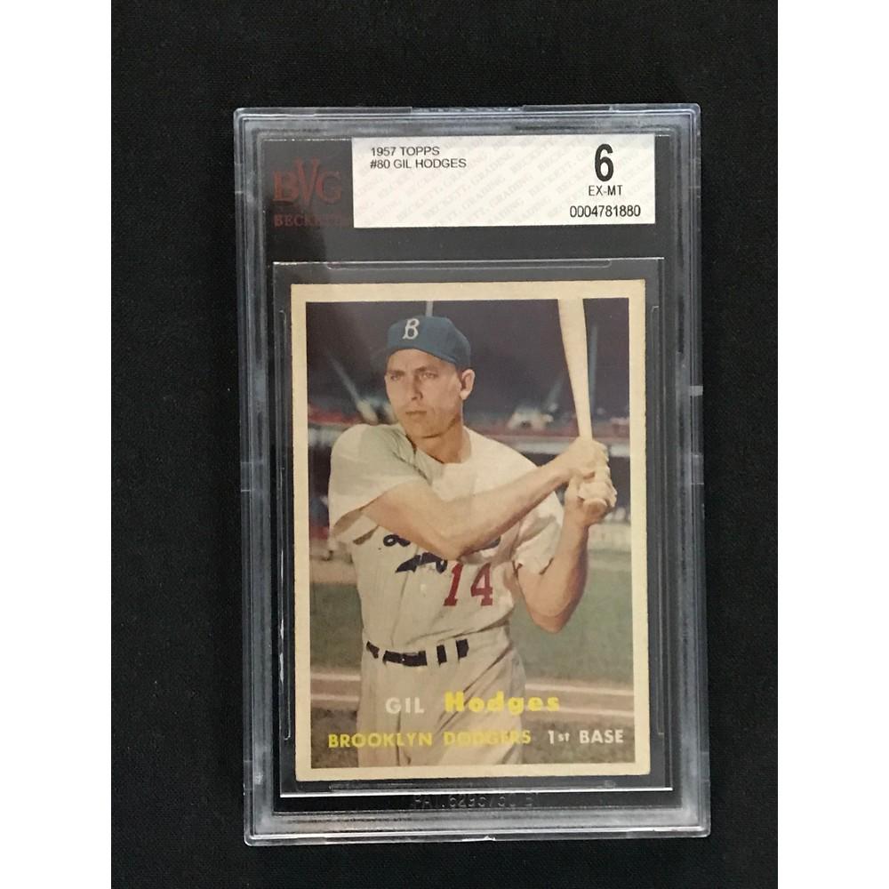 1957 Topps Gil Hodges Bgs 6 (1 of 2)