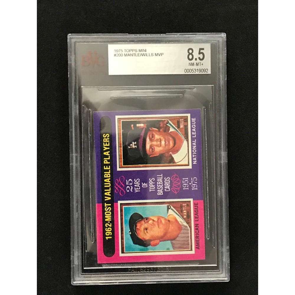 1975 Topps Mini Mickey Mantle Bgs 8.5 (1 of 2)