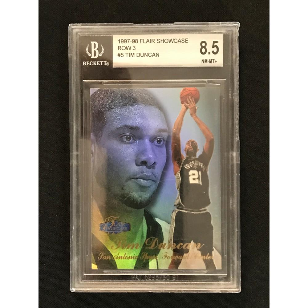 1997-98 Flair Showcase Tim Duncan Rc Bgs 8.5 (1 of 2)