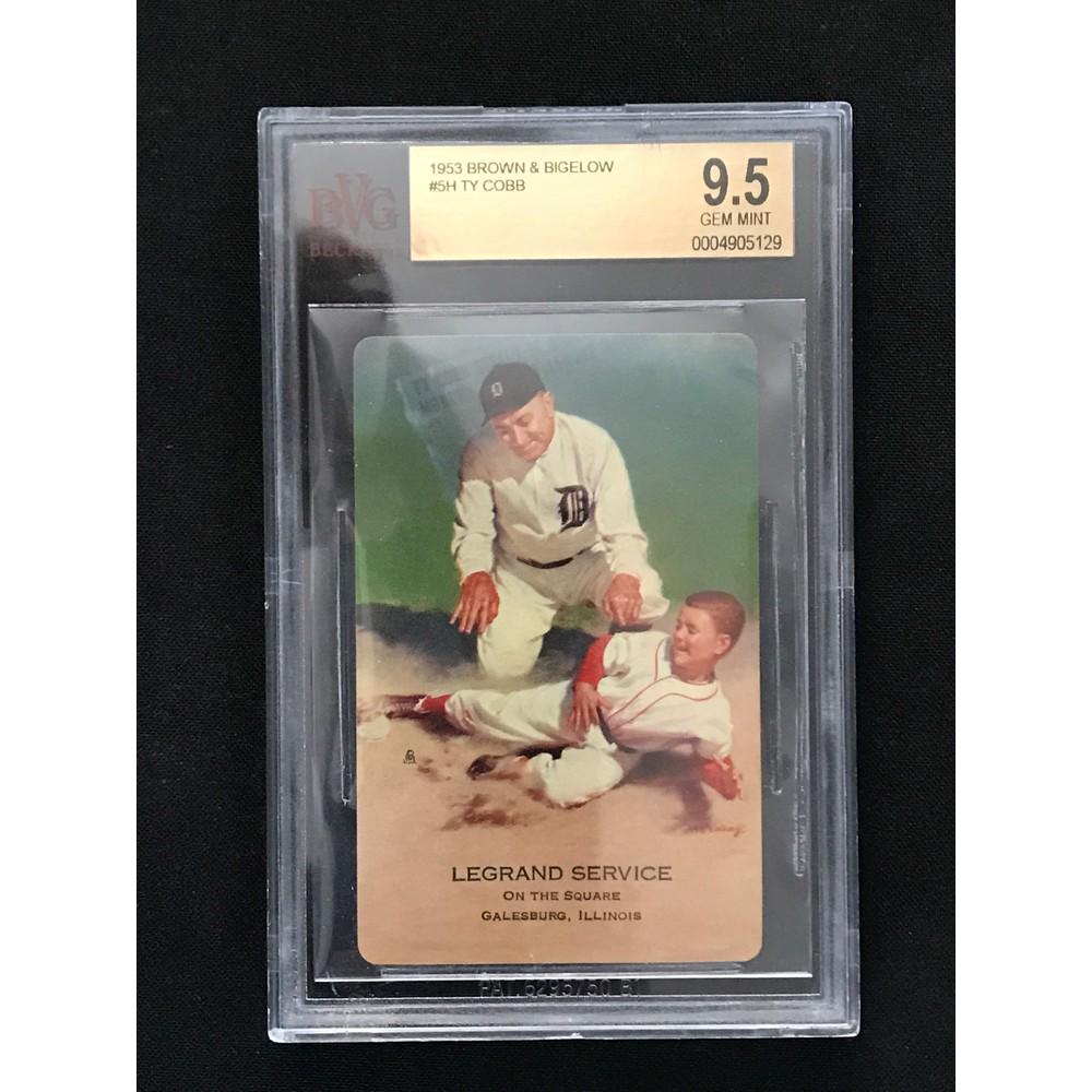 1953 Brown And Bigelow Ty Cobb Bgs 9.5 (1 of 2)