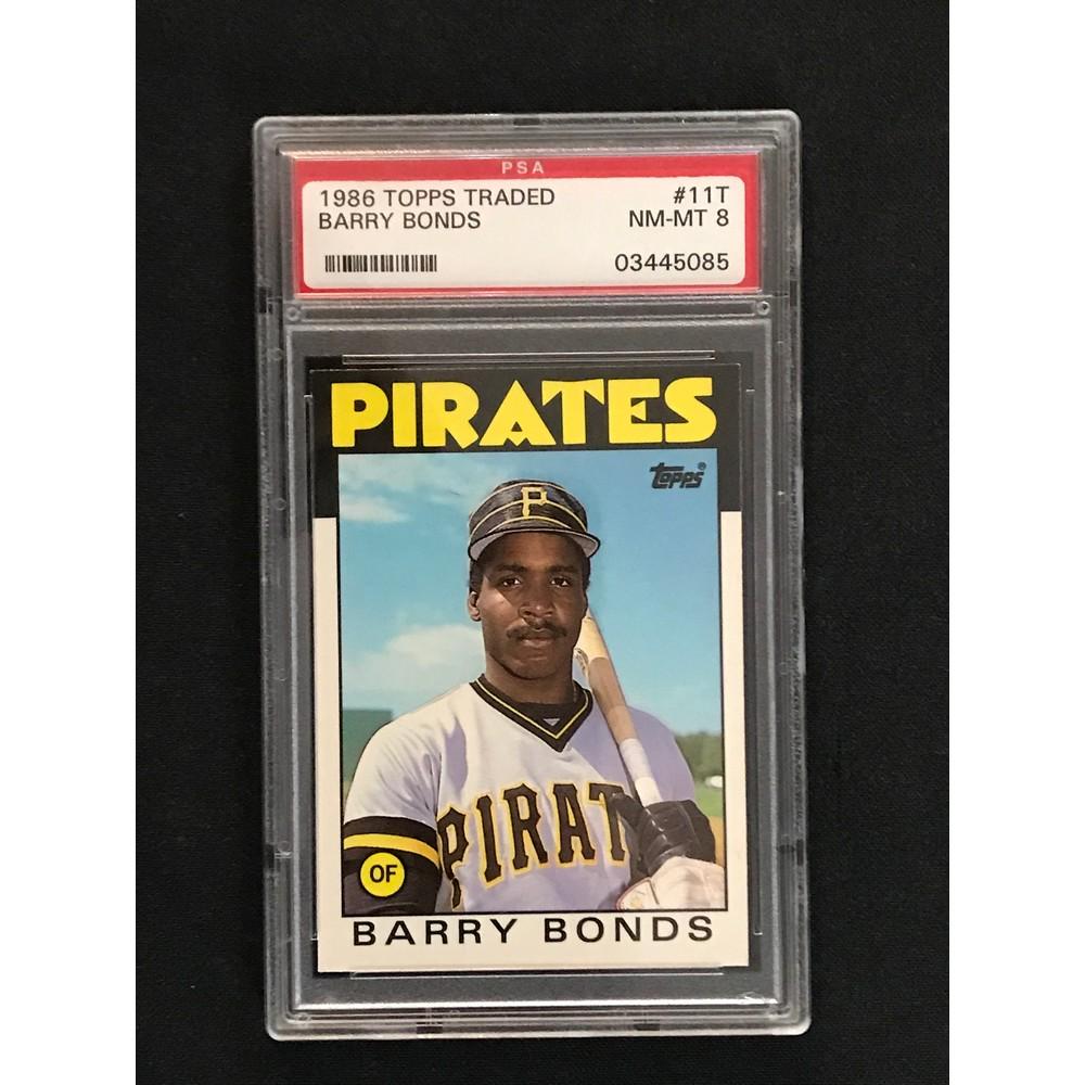 1986 Topps Traded Barry Bonds Rc Psa 8 (1 of 2)