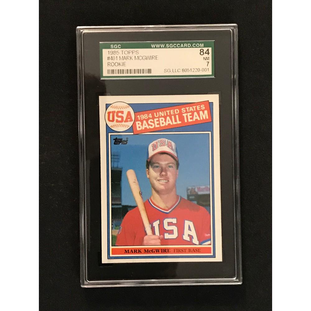 1985 Topps Mark Mcgwire Rookie Sgc 7 (1 of 2)