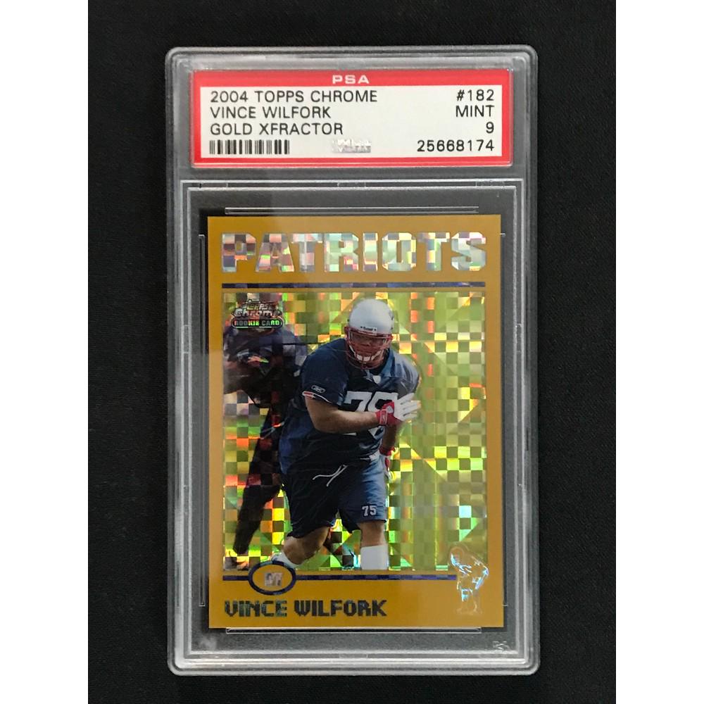 2004 Topps Chrome Vince Wilfork Xfractor Psa 9 (1 of 2)