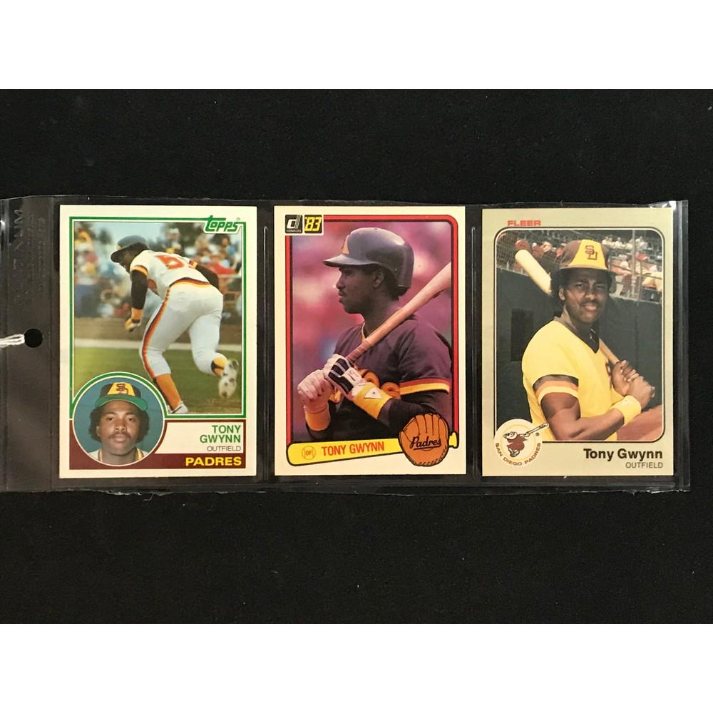 Three 1983 Tony Gwynn Rookie Cards: Three 1983 Tony Gwynn Rookie Cards