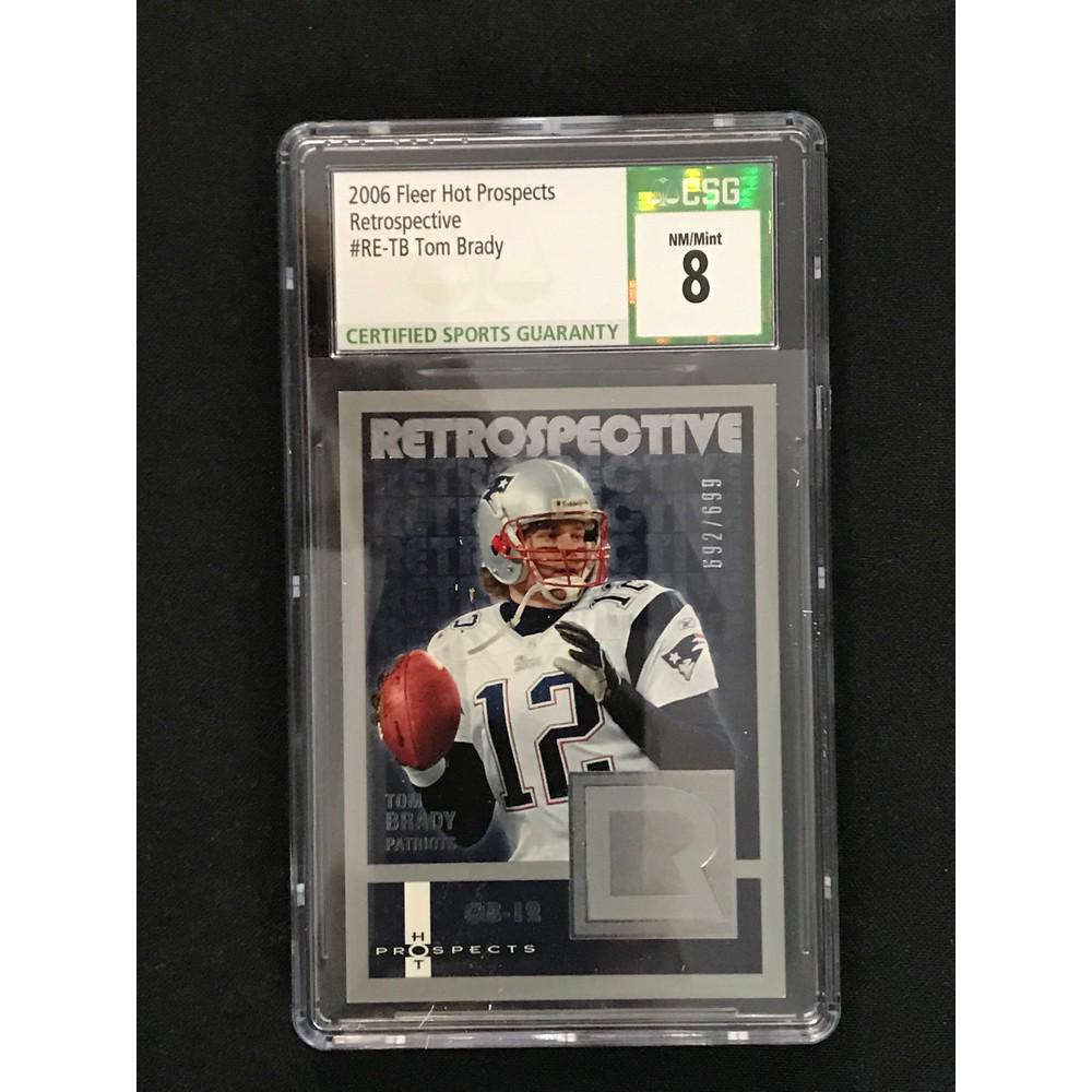 2006 Fleer Hot Prospects Tom Brady Csg 8 (1 of 2)