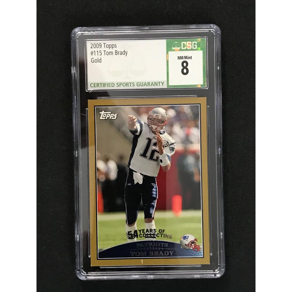 2009 Topps Gold Tom Brady Csg 8 #391/2009 (1 of 2)