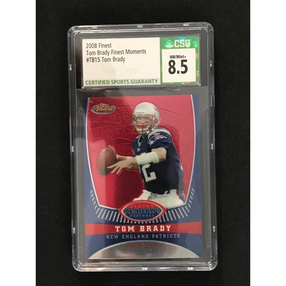 2008 Finest Tom Brady Csg 8.5 # 173/629 (1 of 2)