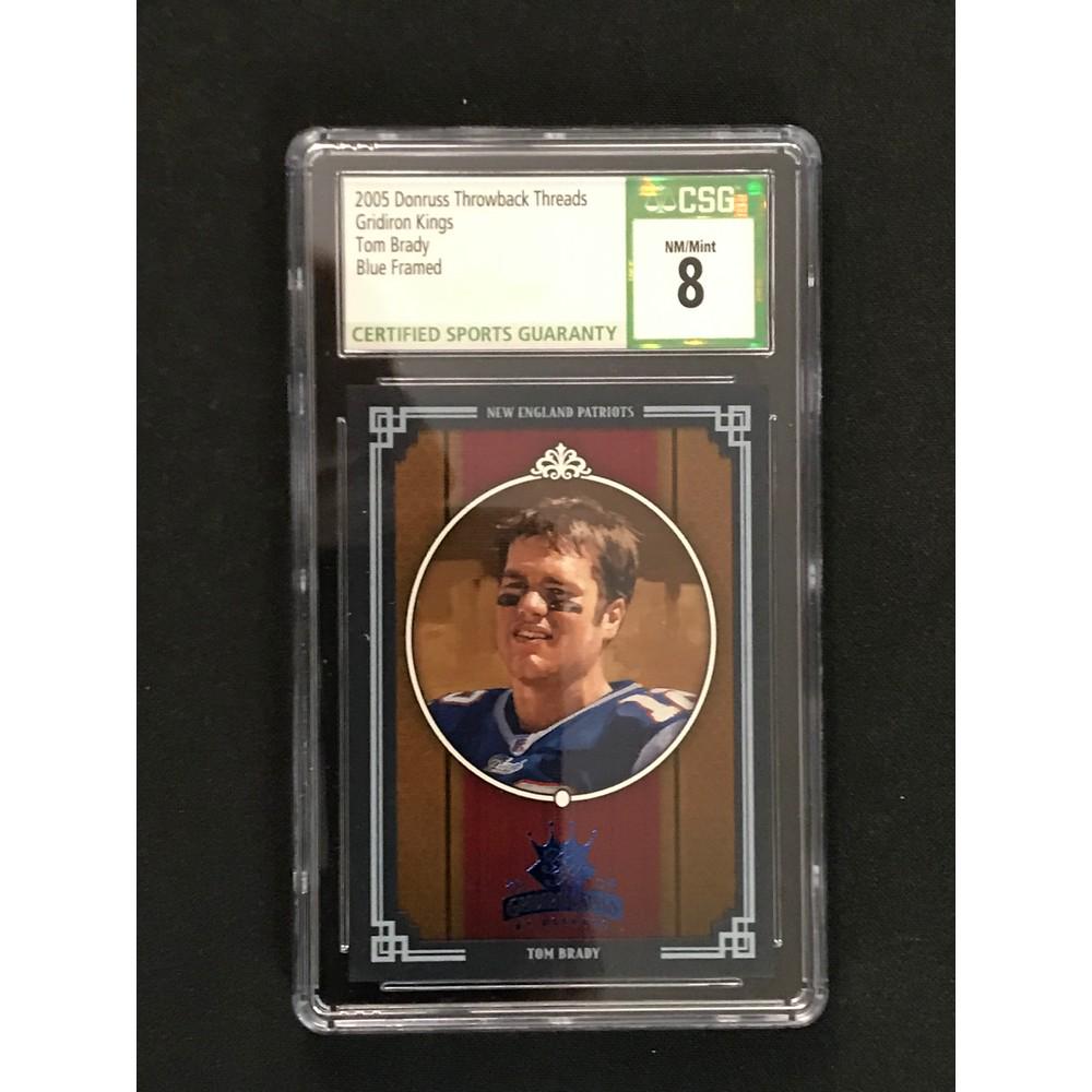 2005 Donruss Throwback Tom Brady Csg 8 #56/100 (1 of 2)