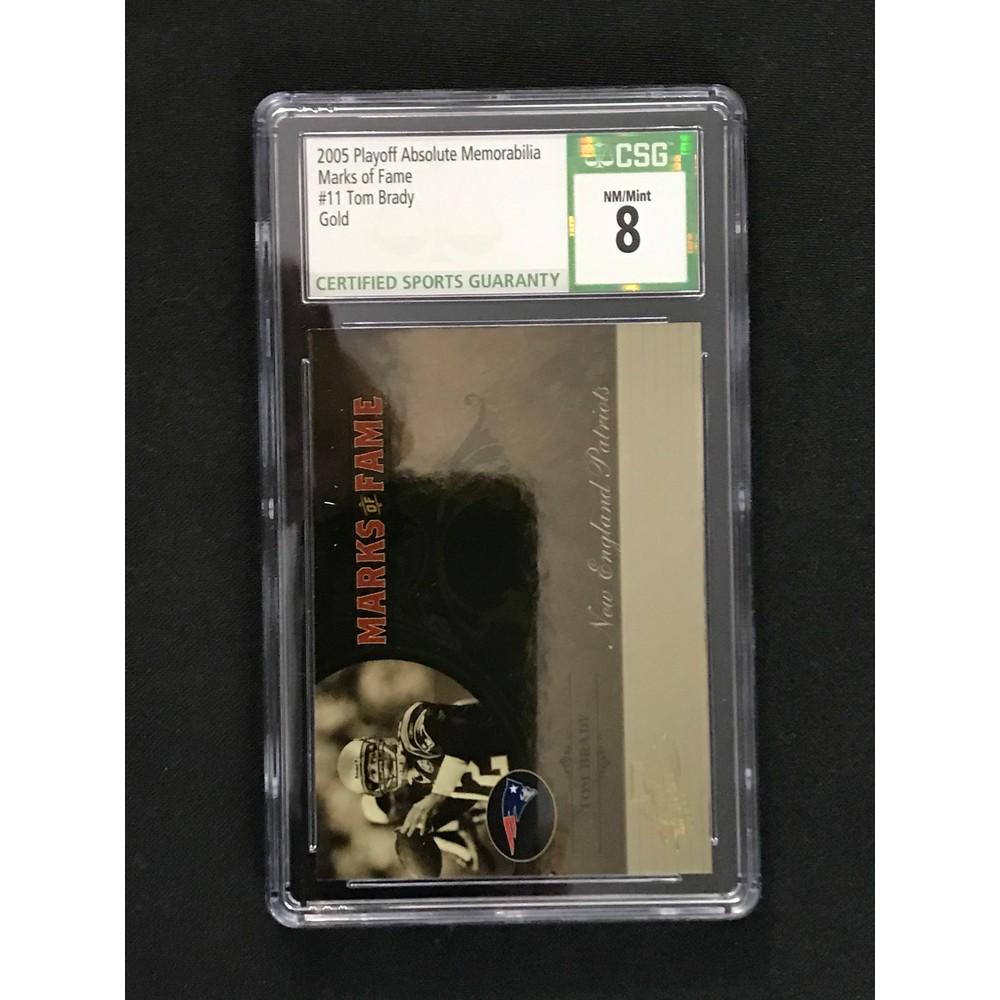 2005 Playoff Marks Of Fame Tom Brady Csg 8 (1 of 2)