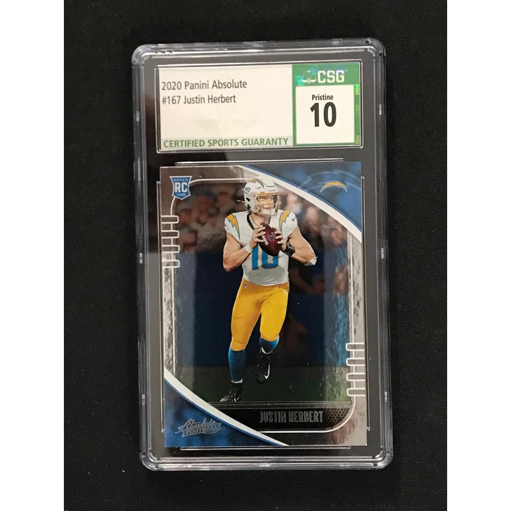 2020 Absolute Justin Herbert Rookie Csg 10 (1 of 2)