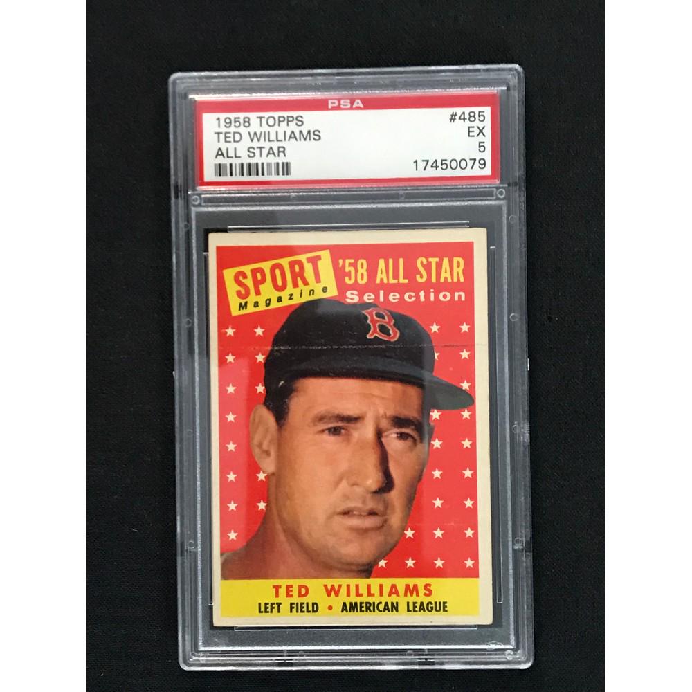 1958 Topps Ted Williams Allstar Psa 5 (1 of 2)