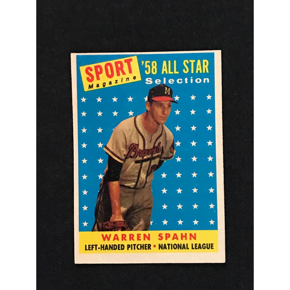 1958 Topps Allstar Warren Spahn (1 of 2)