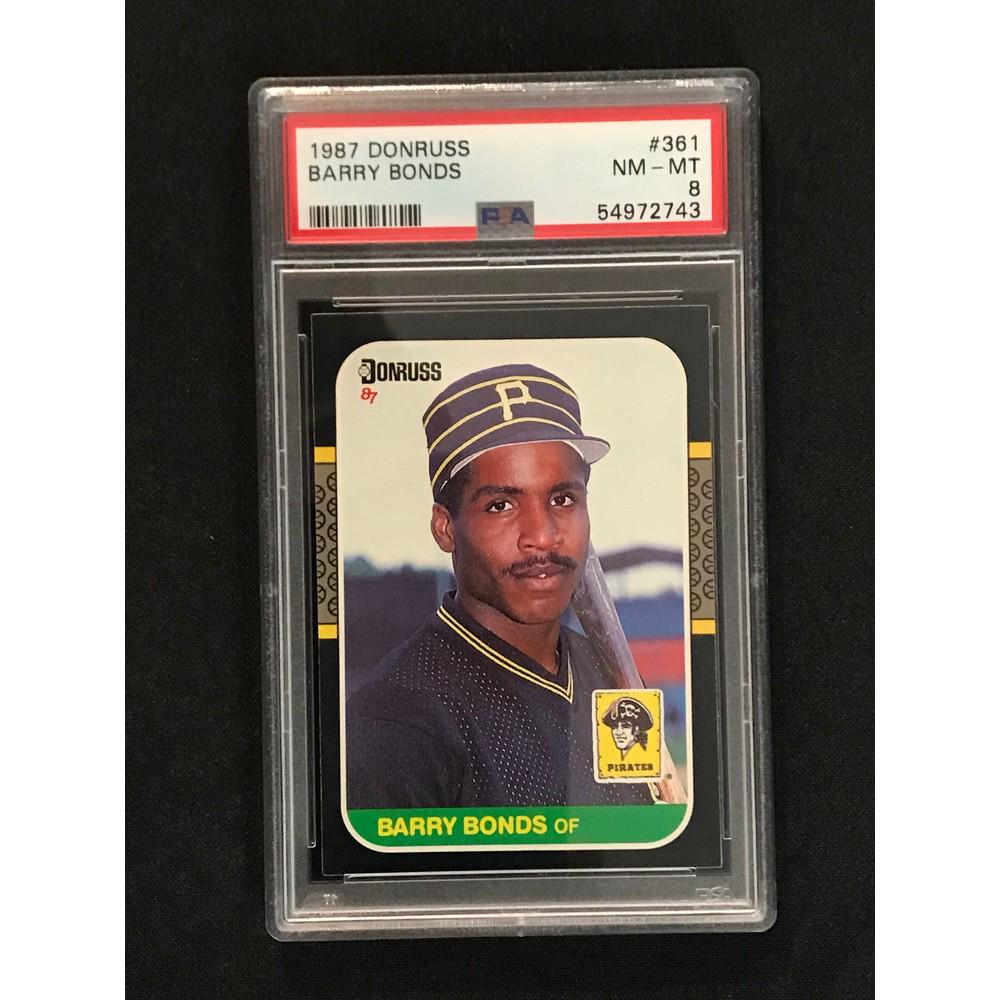 1987 Donruss Barry Bonds Rc Psa 8 (1 of 2)