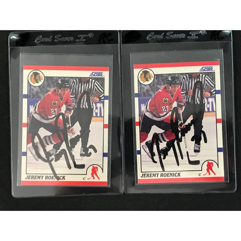 Two Jeremy Roenick Signed Rookie Cards (1 of 2)