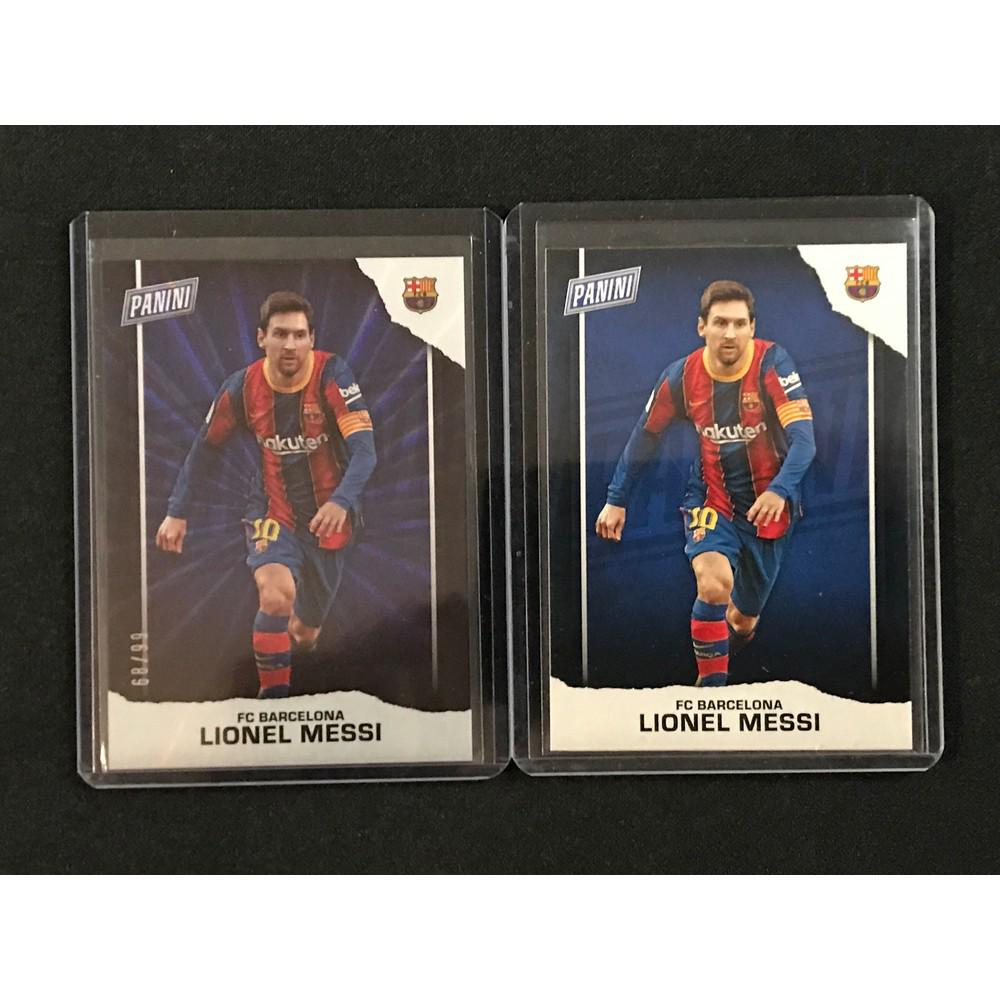 Two 2021 Panini Lionel Messi Cards (1 of 2)