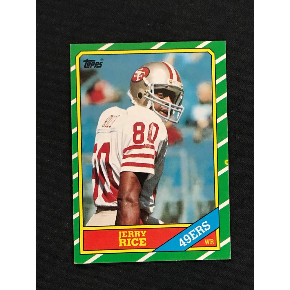 1986 Topps Jerry Rice Rookie Card (1 of 2)