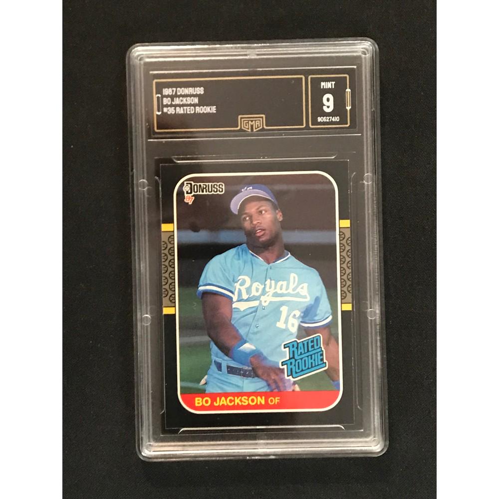 1987 Donruss Bo Jackson Rookie Gma 9 Mint (1 of 2)