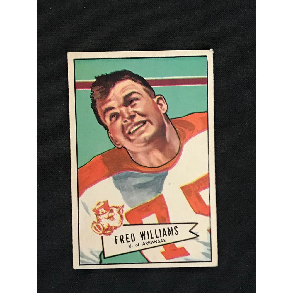 1952 Bowman Football Large Fred Williams (1 of 2)