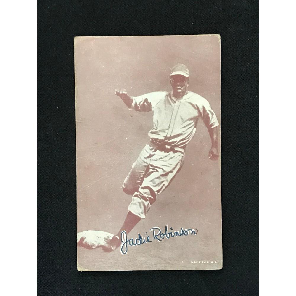 1947 Jackie Robinson Exhibit Card (1 of 2)