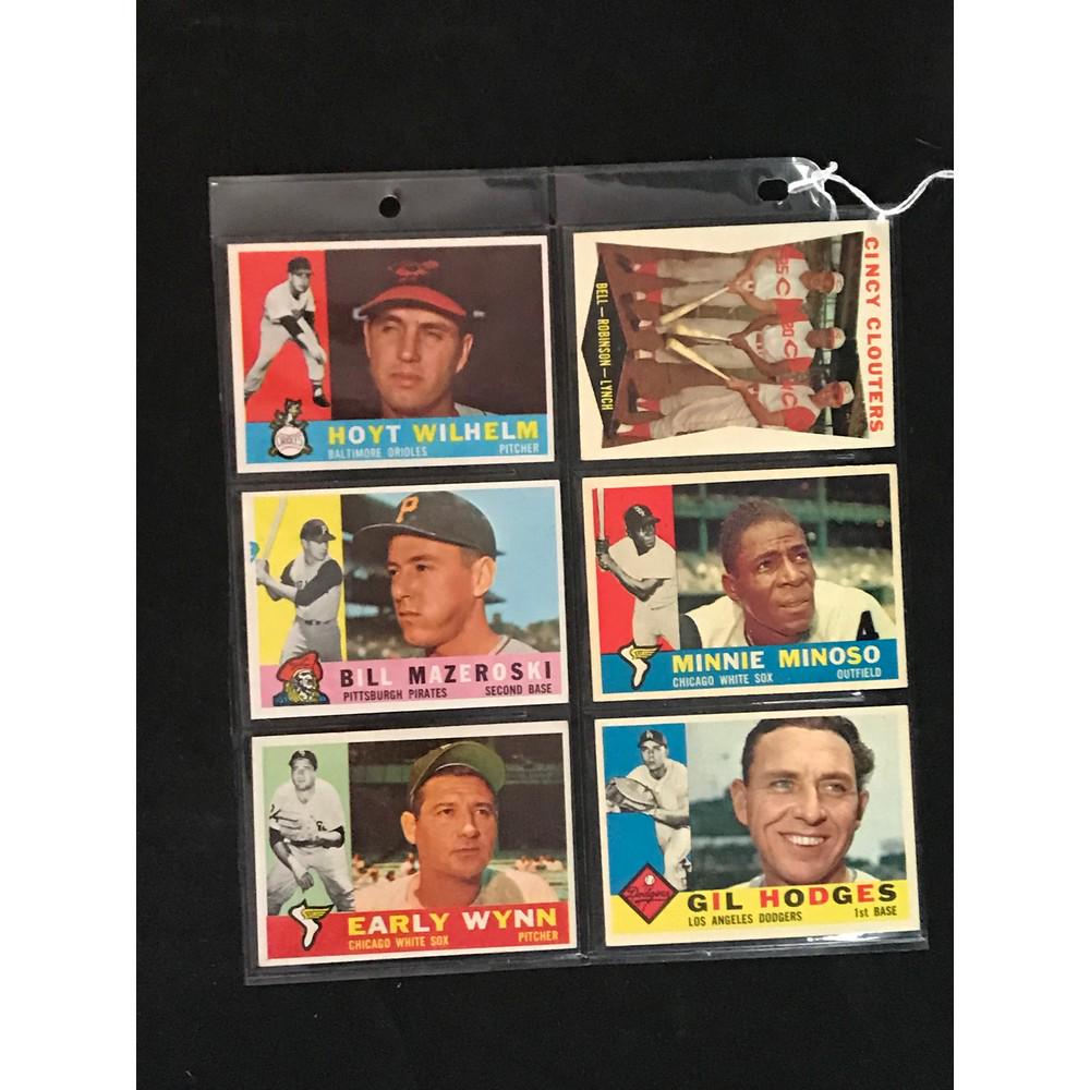 6 1960 Topps Baseball Stars Exmt-nrmt (1 of 2)