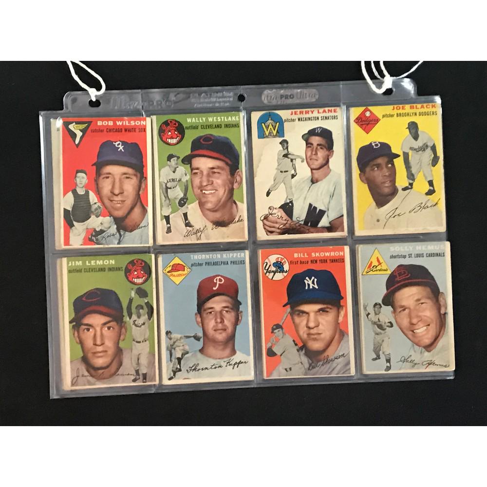 22 1954 Topps Baseball Cards Vg-ex (1 of 6)