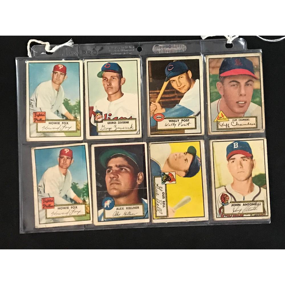 12 1952 Topps Baseball Cards Good-vg (1 of 4)
